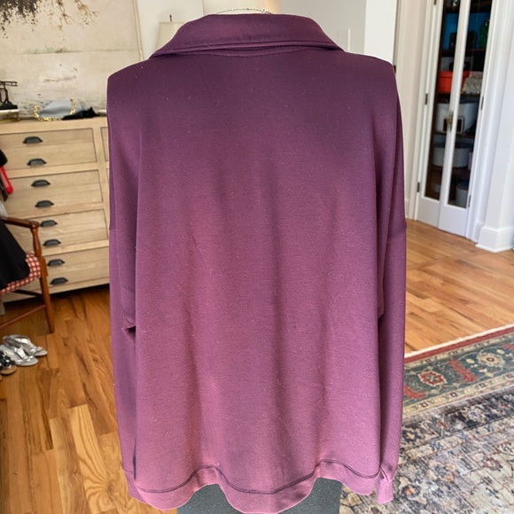 Lou & Grey Burgundy Long Sleeved Shirt - Size L - Picture 5 of 8
